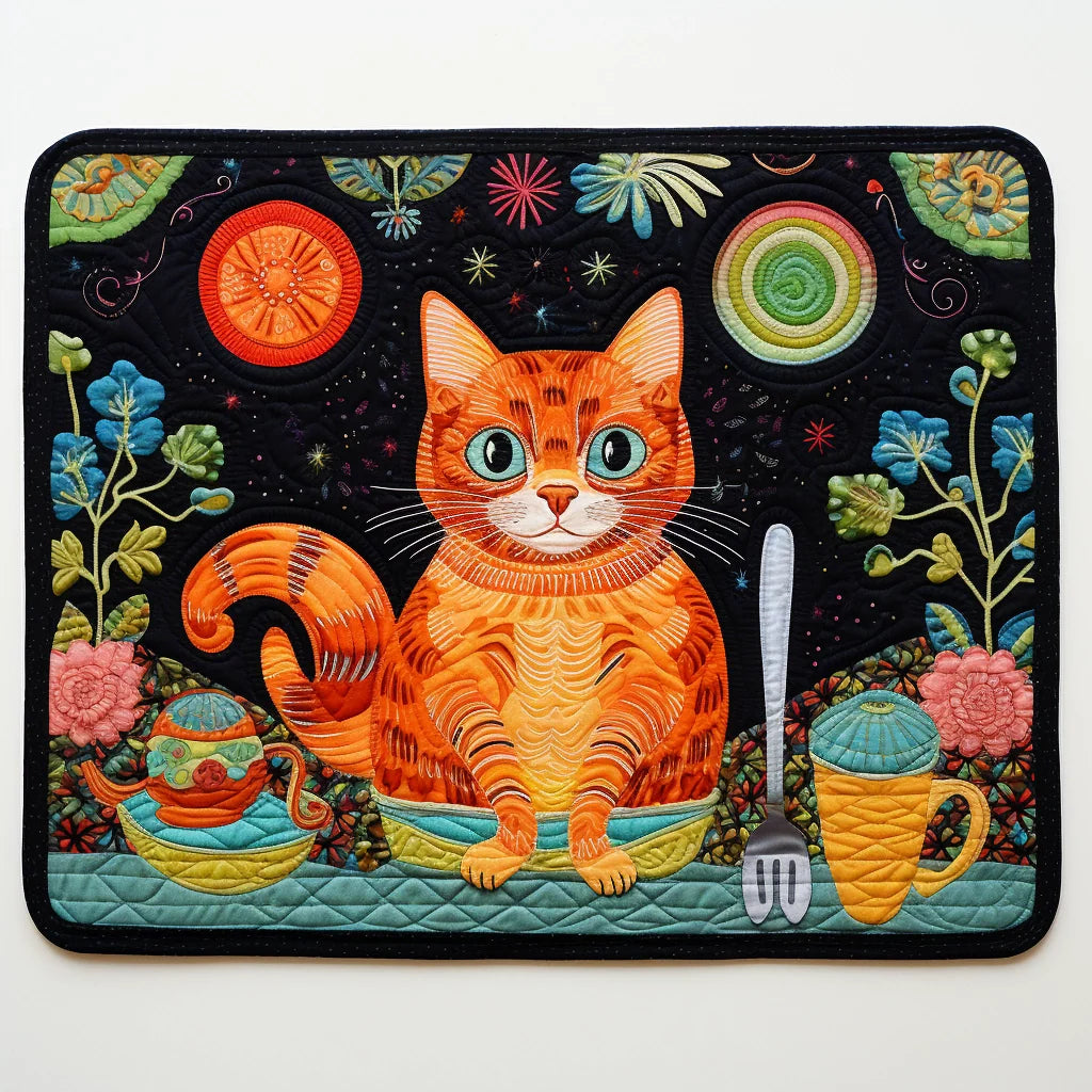 Cat Quilted Placemat Placemats For Round Table Great Gifts For Mom