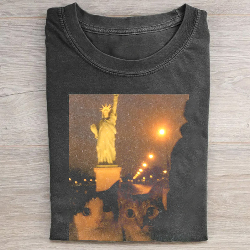 Cat Selfie T-Shirt Funny Cat Merch Best Gift For Pet Lovers