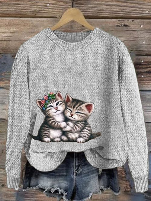 Cat Snuggle Sweater Cute Kitty Clothing Adorable Holiday Gift Ideas For Cat Lovers