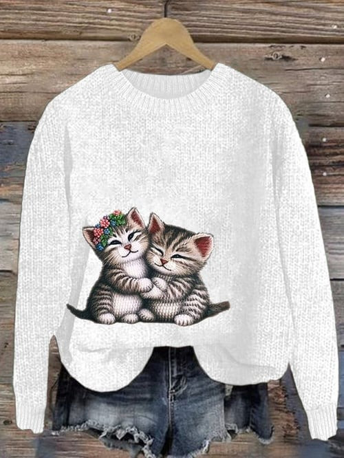 Cat Snuggle Sweater Cute Kitty Clothing Adorable Holiday Gift Ideas For Cat Lovers