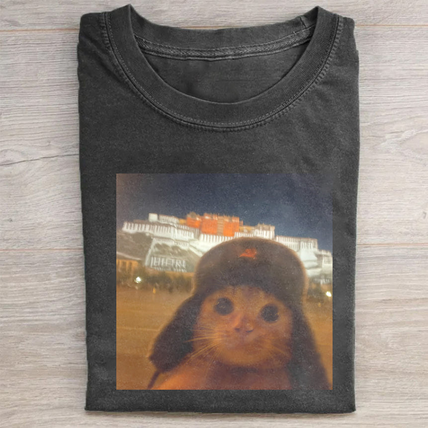 Cat Taking Selfie Funny T-Shirt Unique Cat Lovers Merch Best Gift For Pet Owners