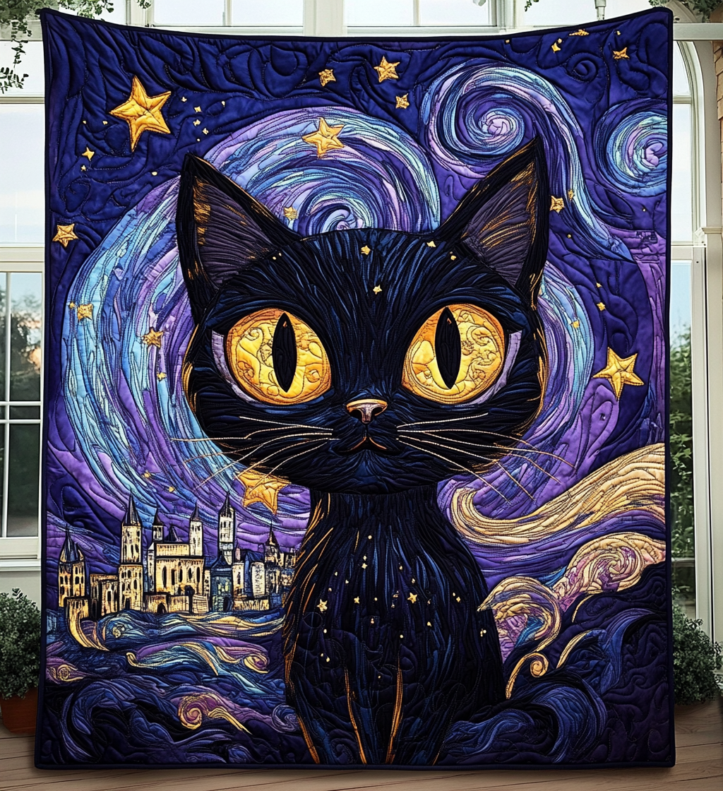 Cat-tastic Dreams Quilted Blanket Cat Christmas Gifts