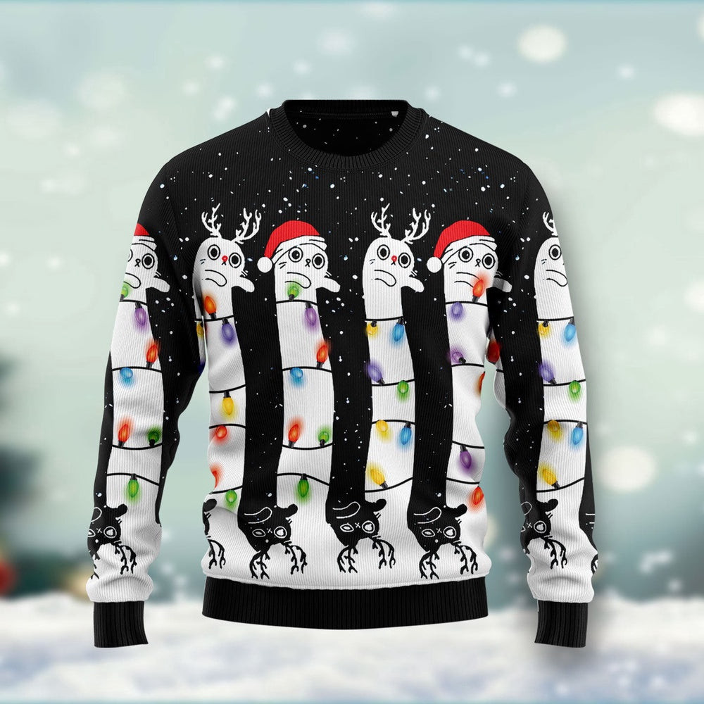 Cat Unisex Womens Mens Couples Matching Friends Funny Family Ugly Christmas Holiday Sweater Gifts Gift For Christmas