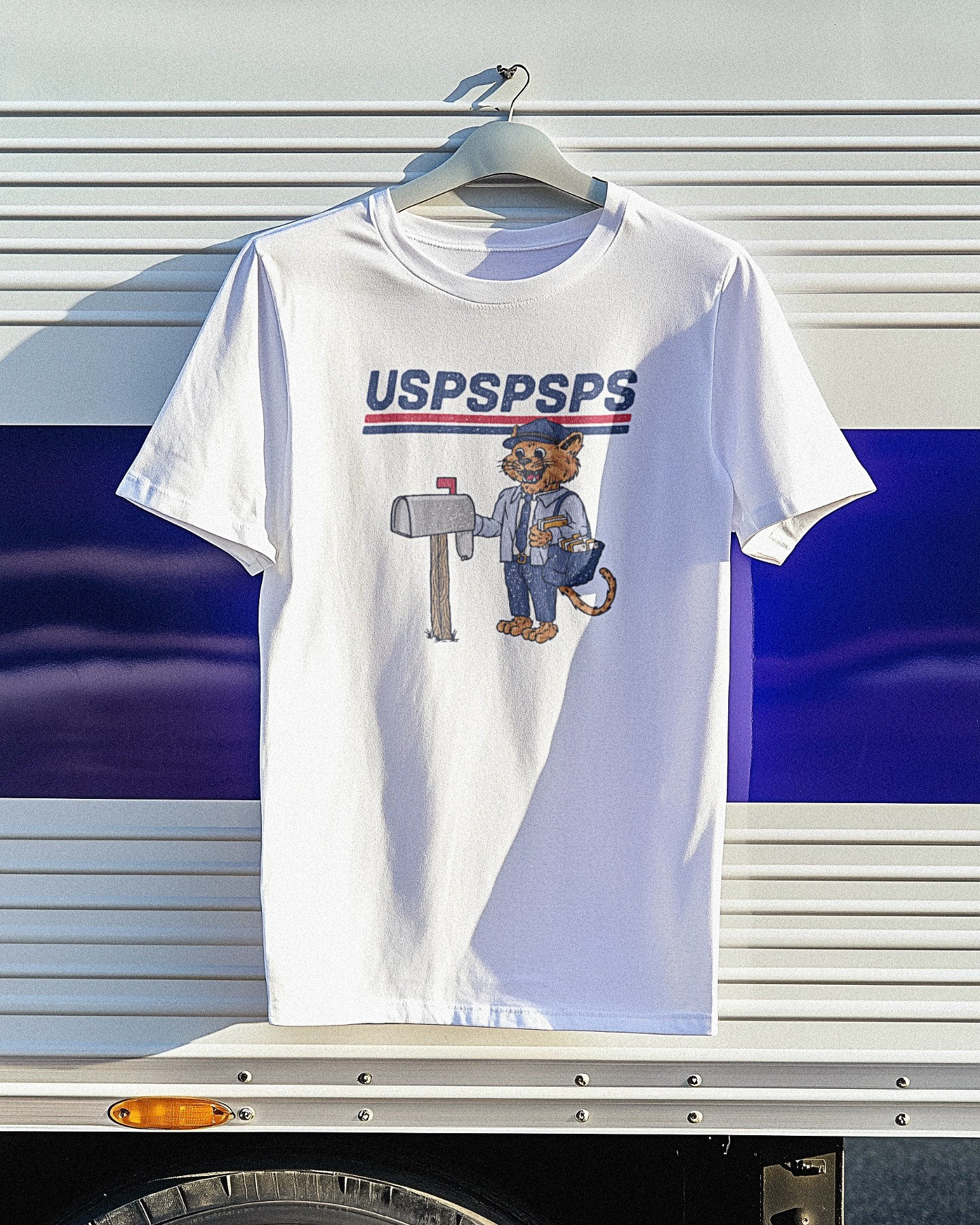 Cat USPSPS Mail Postman T-Shirt Funny Gifts Gift For Postal Worker Mail Carrier