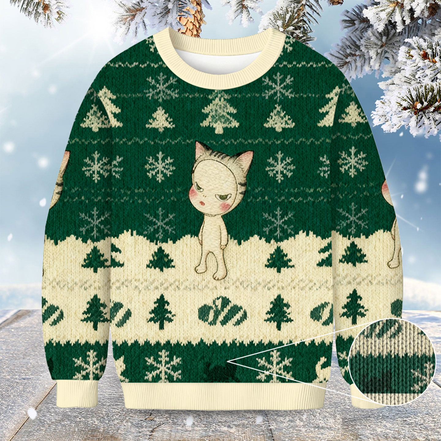 Cat We Are Punks Christmas Ugly Sweater Cat Design Pet Lover Christmas Gifts