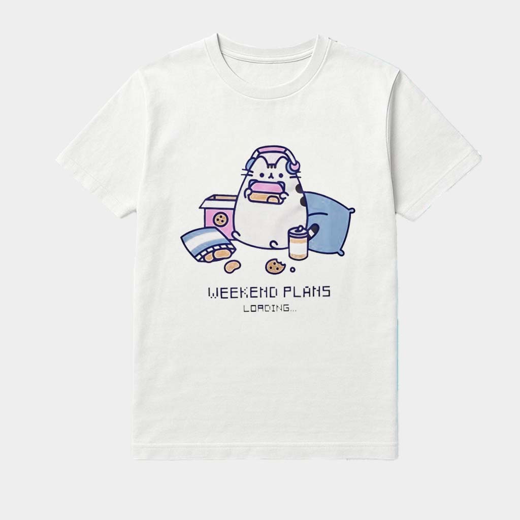 Cat Weekend Plans Loading Meme Shirt Gift Ideas For Girlfriend