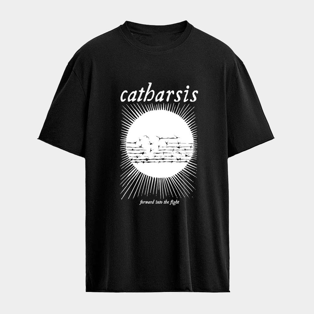 Catharsis Forward Into The Fight Barbed Wire T-Shirt Best Gifts For Boyfriend