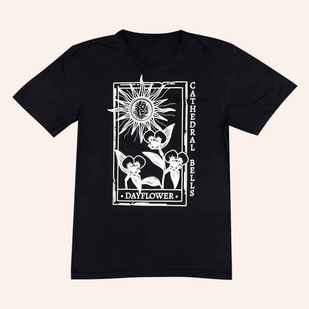 Cathedral Bells Merch Dayflower Black T-Shirt Christmas Gift For Sister Cathedral Bells Merch Dayflower Black T-Shirt Christmas Gift For Sister