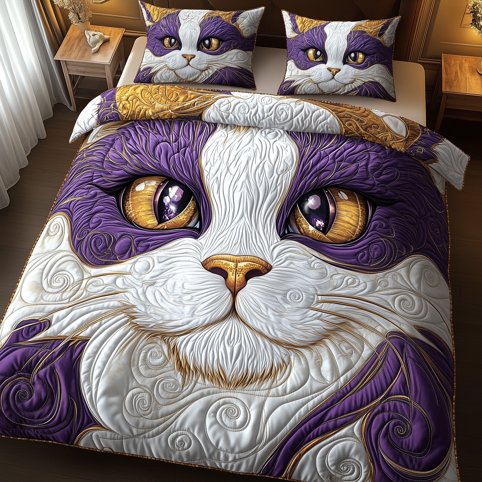 Catitude Duvet Cover Set Merch For Relaxing Moments