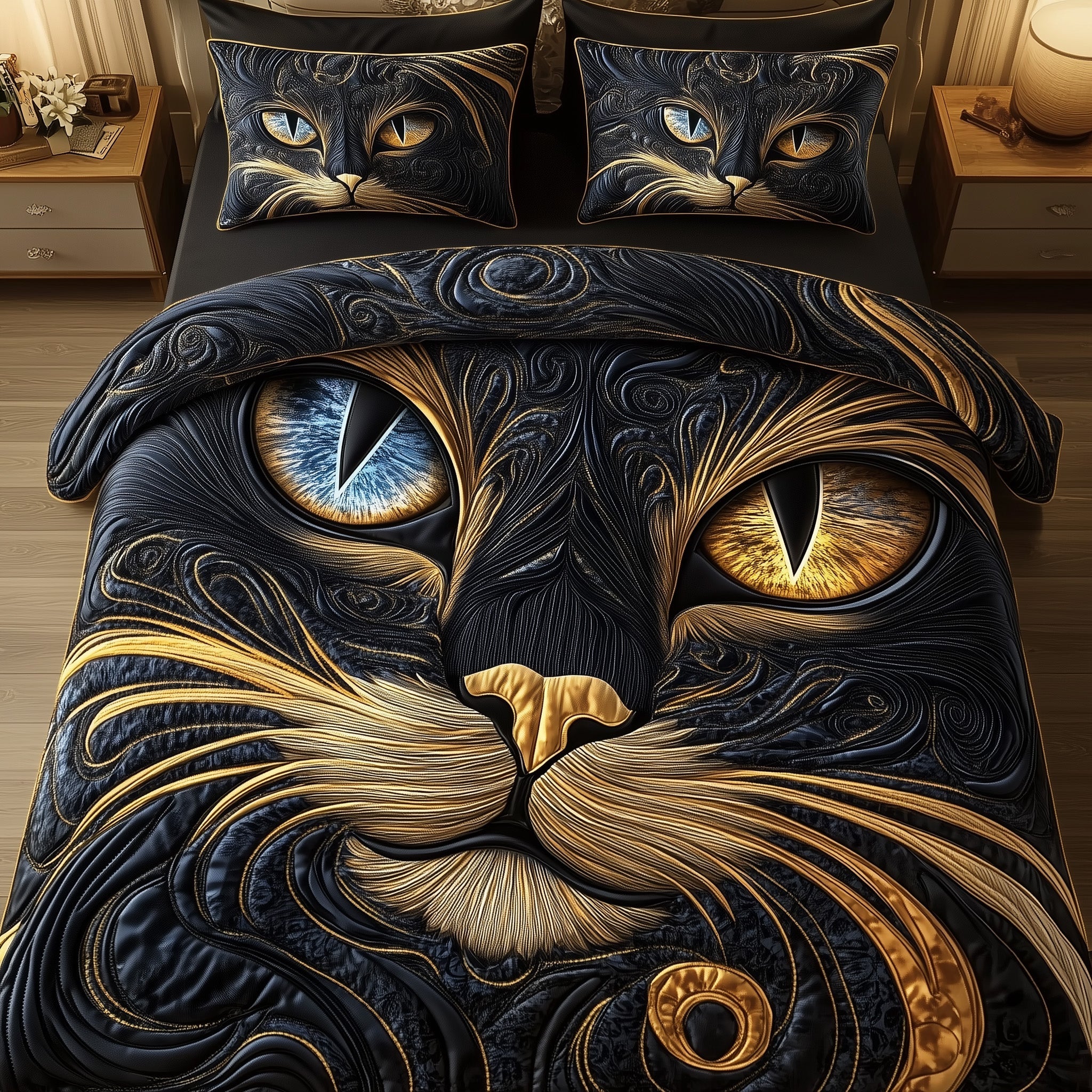 Catitude Duvet Cover Set Summer Merch Vibes