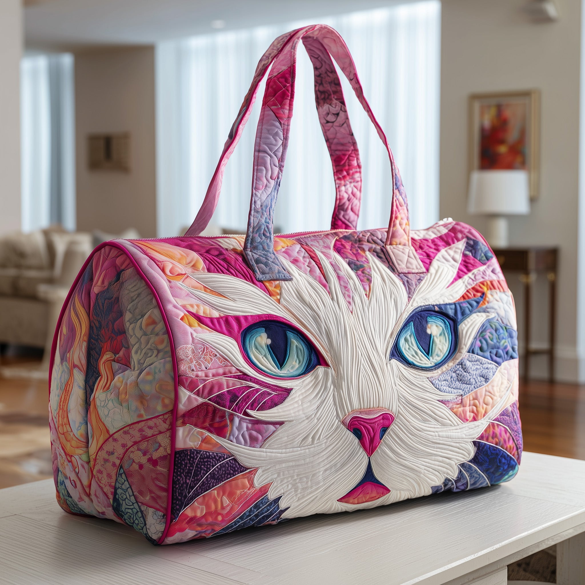 Catitude Quilted Duffle Bag For Weekend Trips