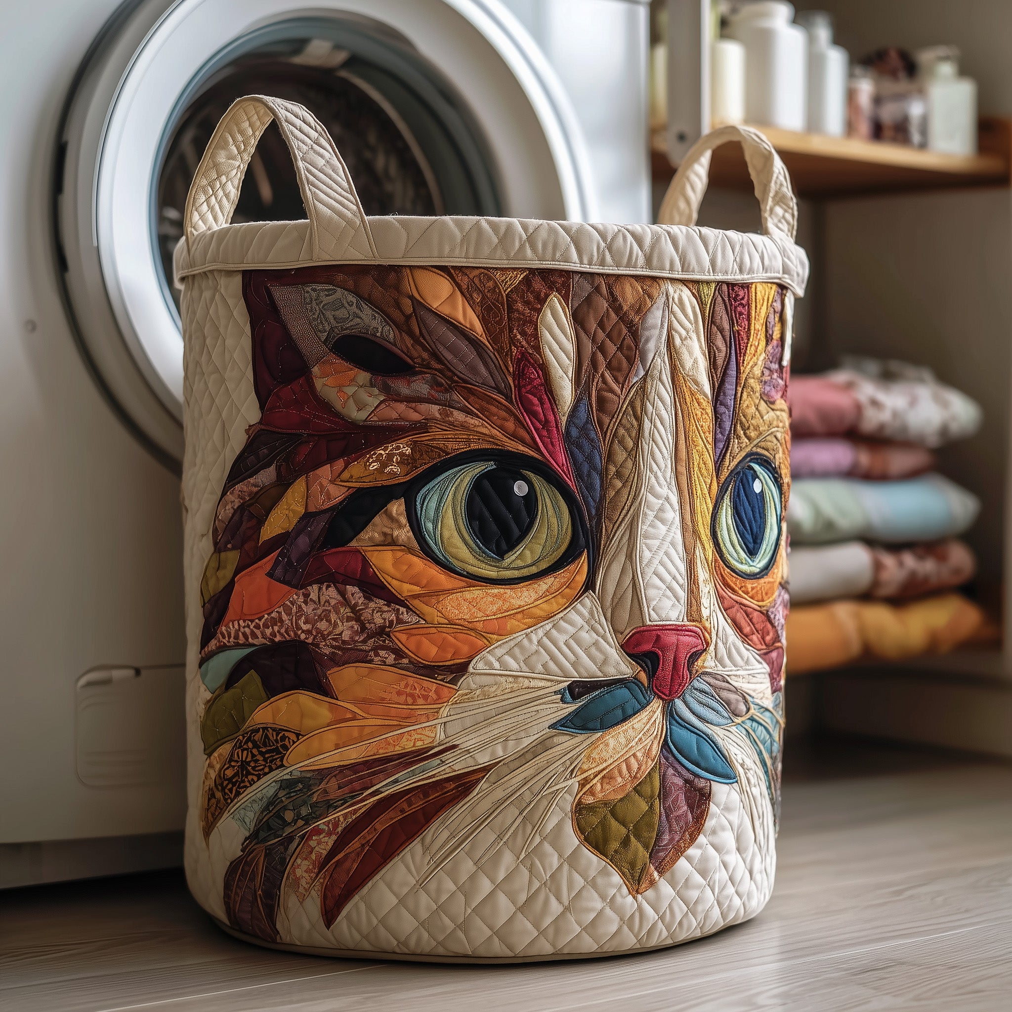 Catitude Quilted Laundry Basket Christmas Gift Ideas For Cats