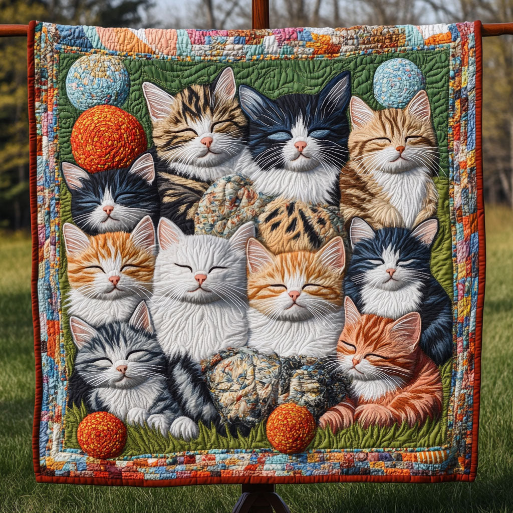 Catnap Haven Quilted Blanket Presents For Cat Lovers