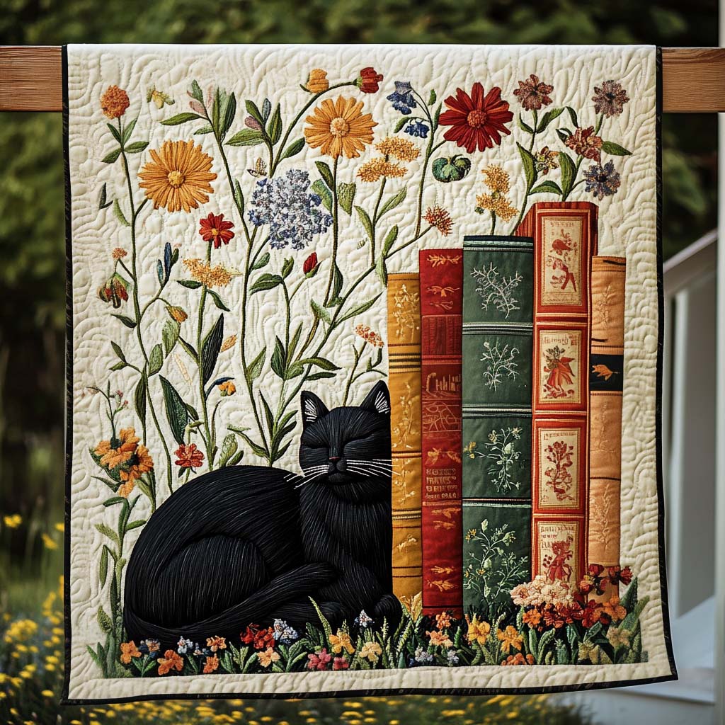 Catnap Stories Quilted Blanket Gifts For Cat Owners