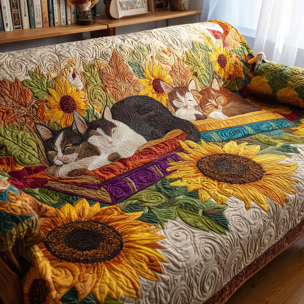 Catnap Stories Quilted Sofa Cover Holiday Living Decorations Best Book Lovers Gifts For Dad