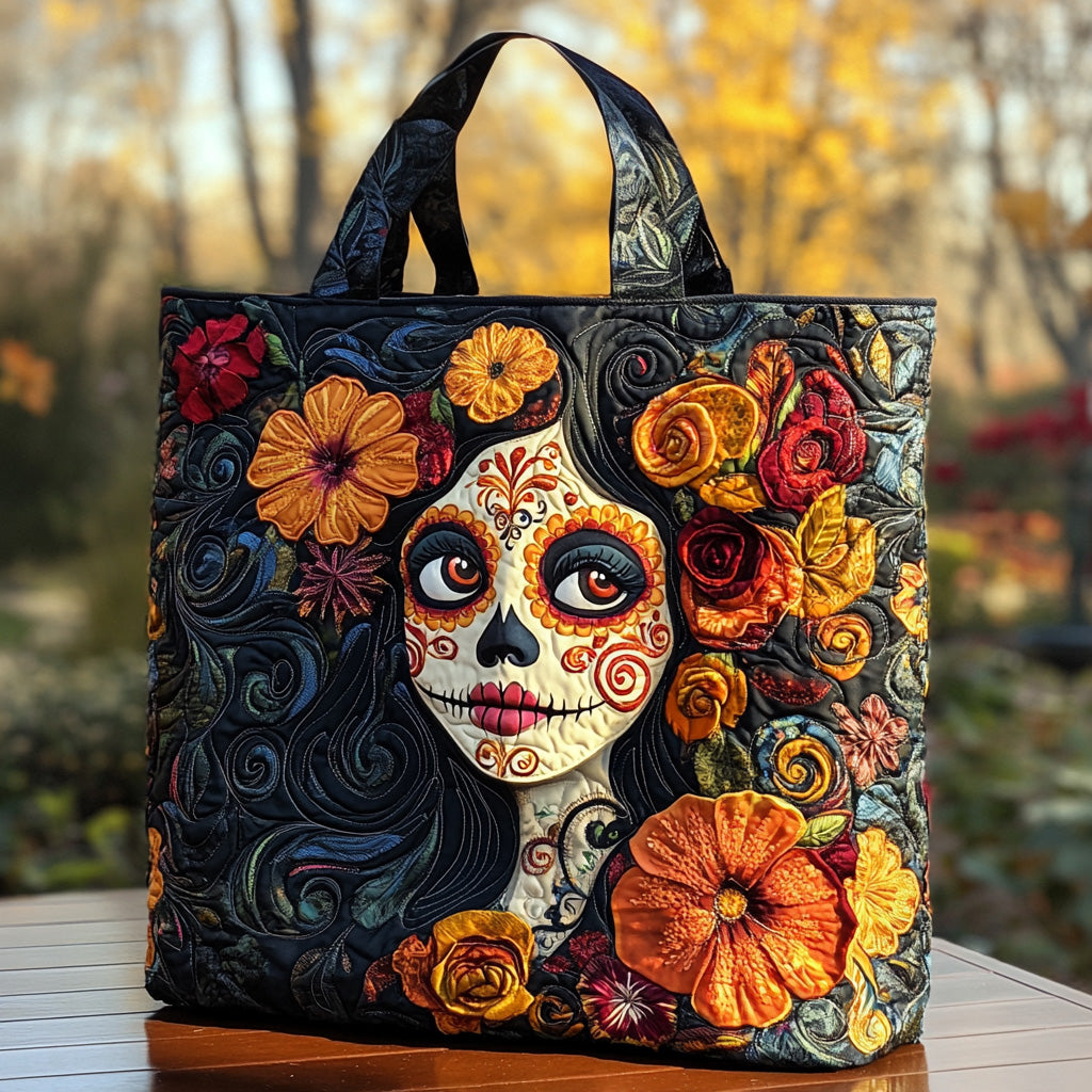 Catrina Garden Quilted Tote Bag Christmas Gifts For Your Wife