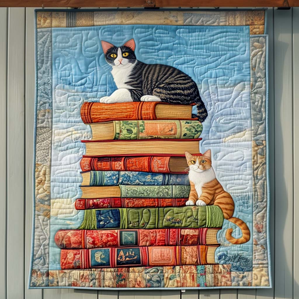 Cats Among Classics Quilted Blanket Cat Gifts For Cat Lovers