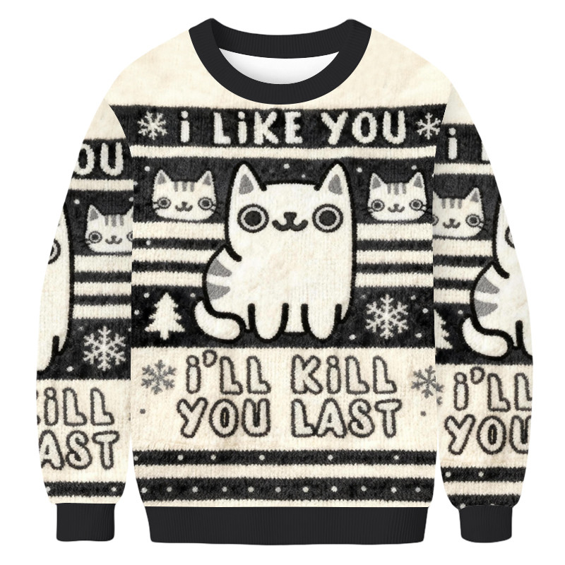 Cats And Humans Have A Love Hate Relationship Christmas Ugly Sweater Christmas Outfits