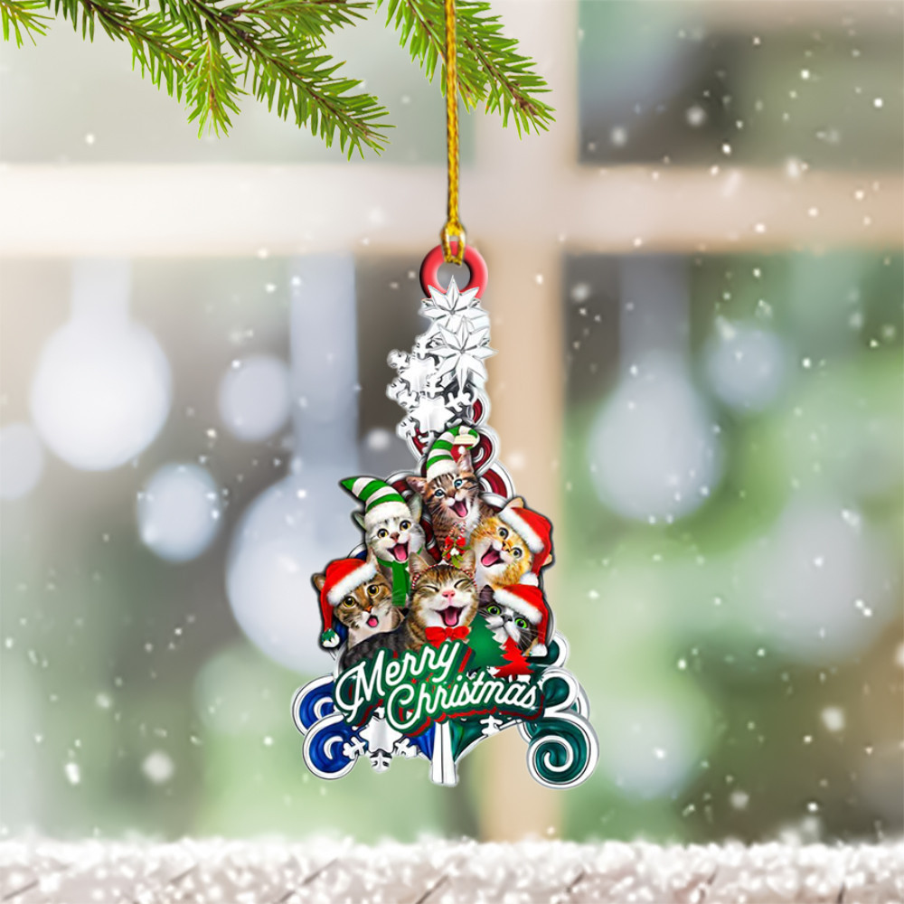 Cats Christmas Ornament Cat Ornaments For Christmas Tree Gifts For Animal Lovers