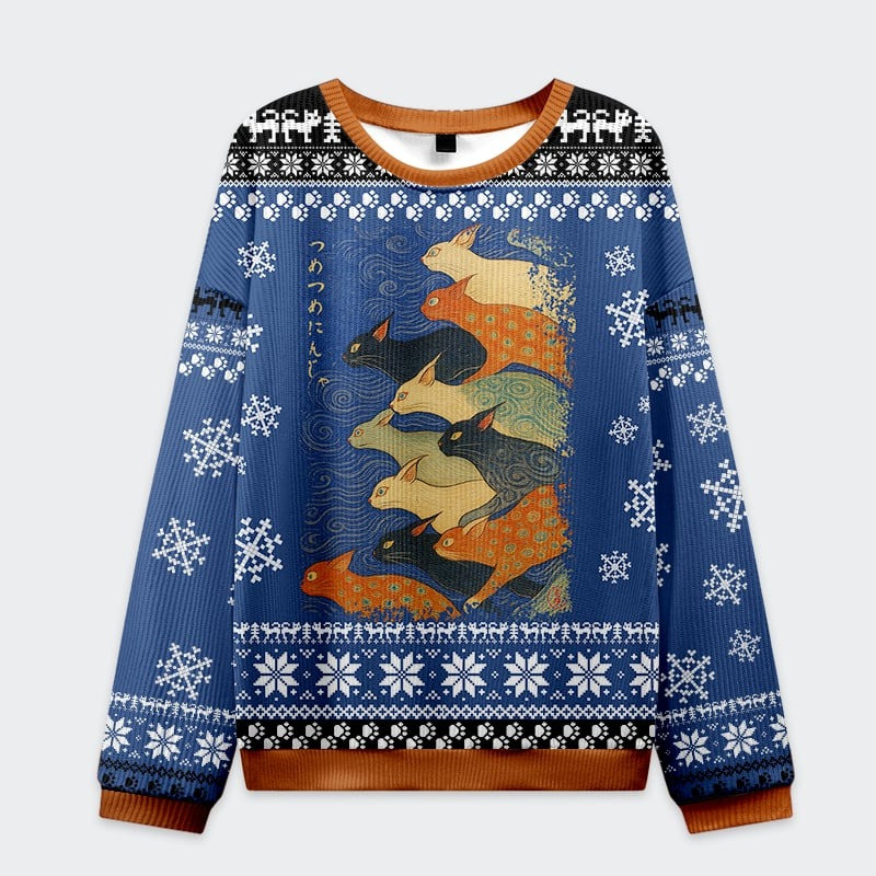 Cats Claw-some Ugly Christmas Sweater Nice Xmas Holiday Oufit Gifts For Cat Lovers
