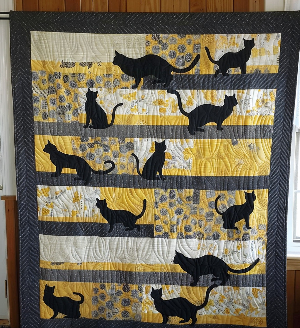 Cat's Cradle Quilted Blanket Cat Christmas Gifts