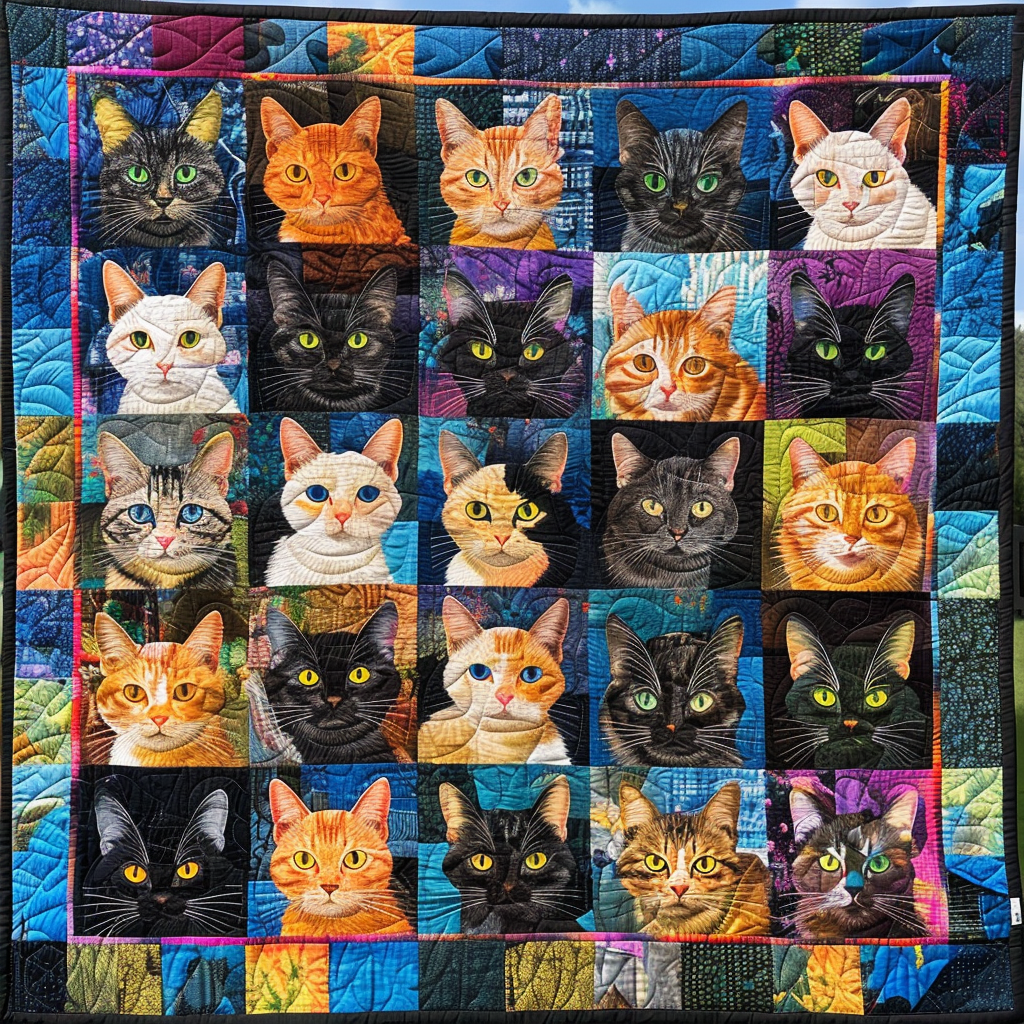 Cats Quilt Blanket Luxury Throw Blankets Perfect Father's Day Gifts