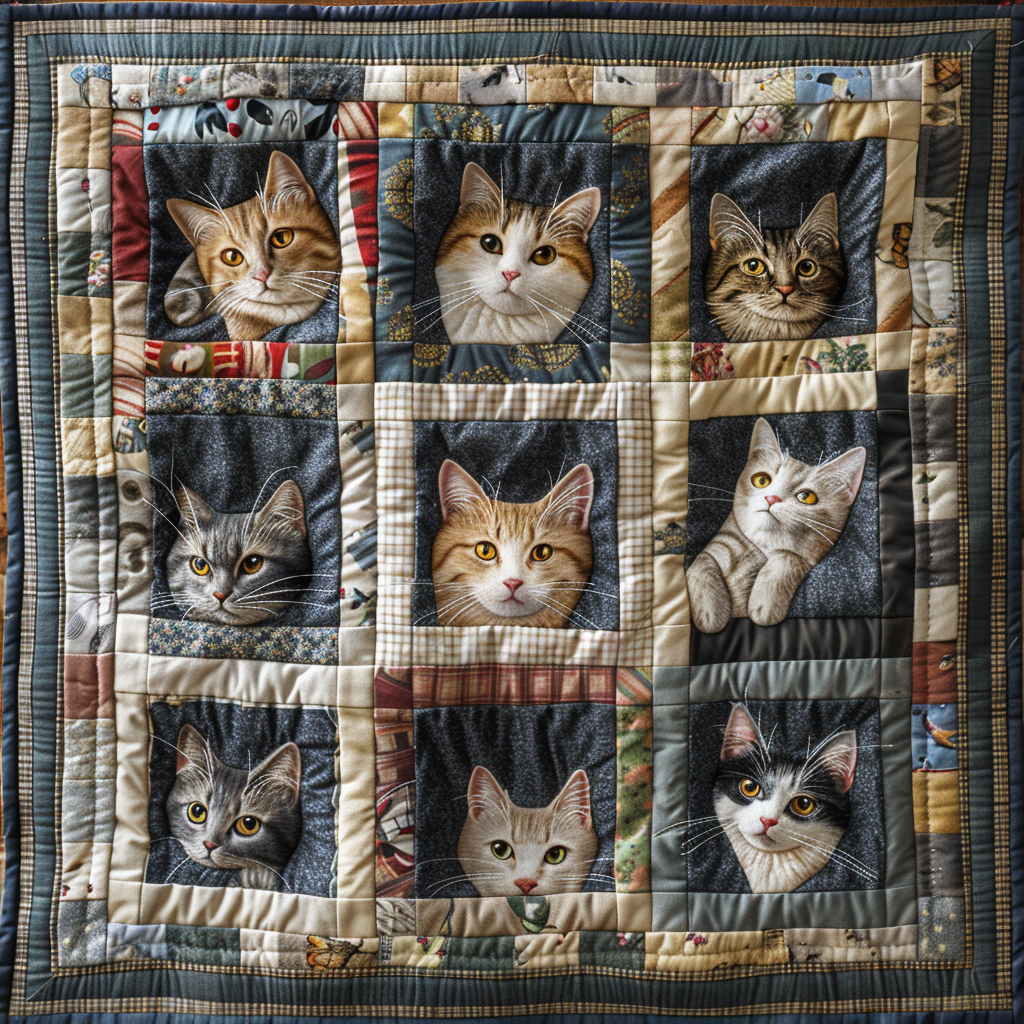 Cats Quilt Blanket Throws And Blankets Gift Ideas For 40Th Birthday Woman