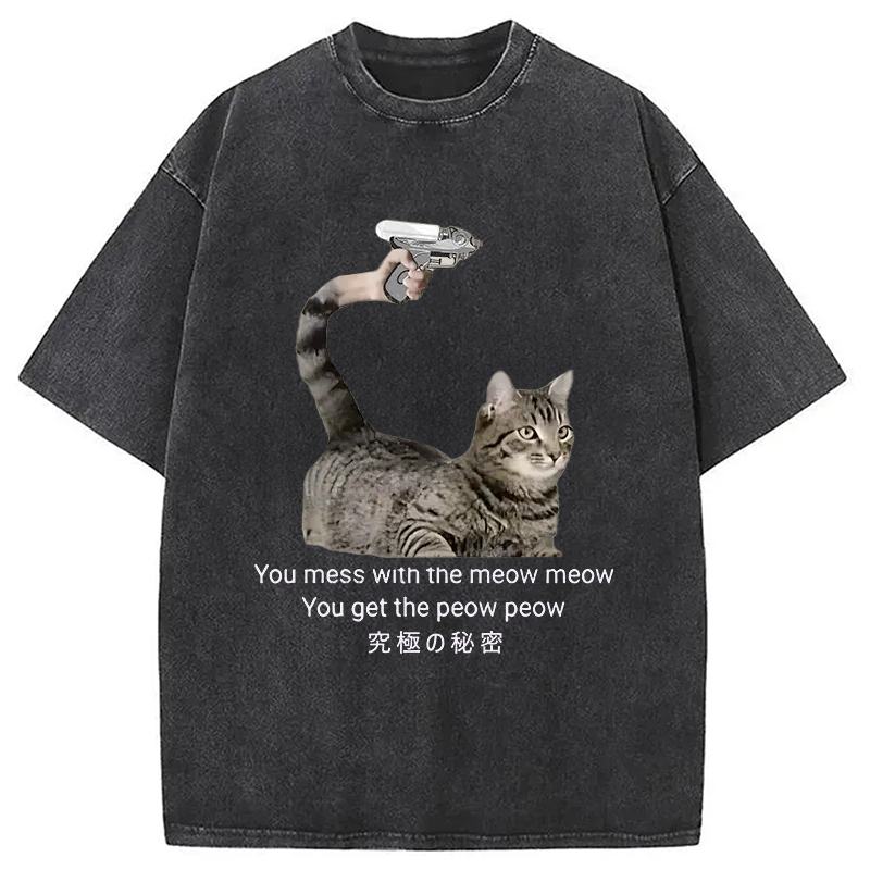 Cat's Secret Weapon Washed T-Shirt Funny Quote Unisex Shirt Gifts For Best Friend Cat's Secret Weapon Washed T-Shirt Funny Quote Unisex Shirt Gifts For Best Friend