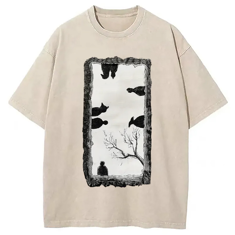 Cats Watching You Washed T-Shirt Cool Urban Street Style Shirt Gifts For Brother Cats Watching You Washed T-Shirt Cool Urban Street Style Shirt Gifts For Brother