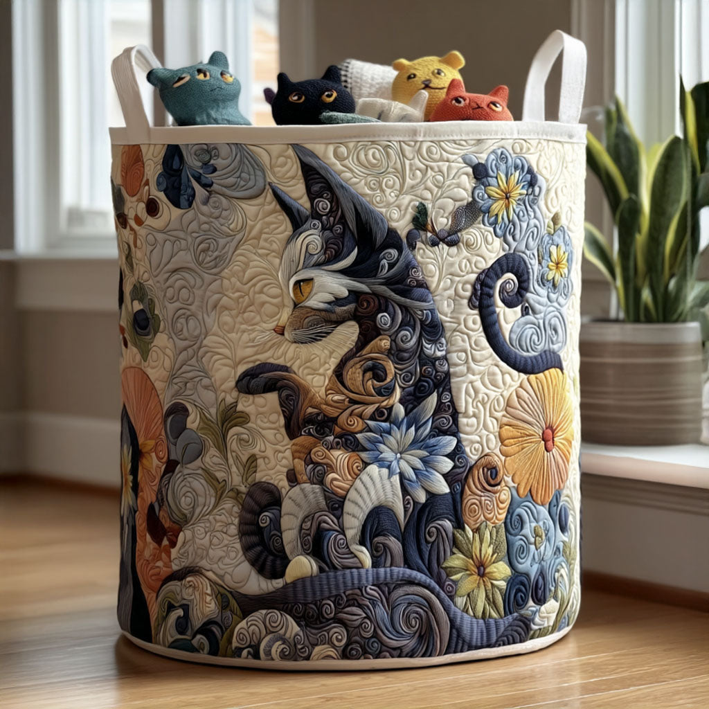 Catwalk In Color Quilted Laundry Basket Holiday Merch Gift