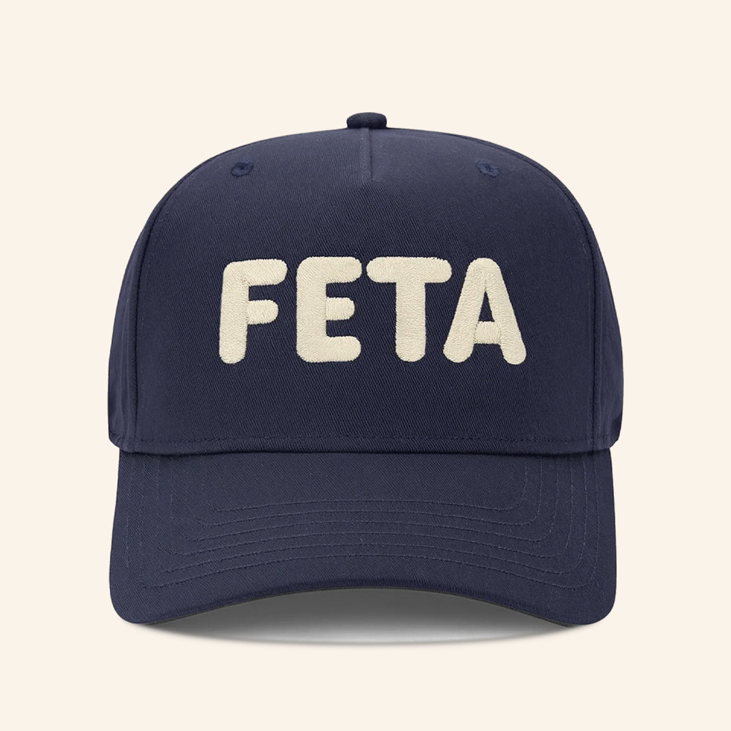 Cava Merch I Love Feta Embroidered Hat Christmas Gifts For Boyfriend