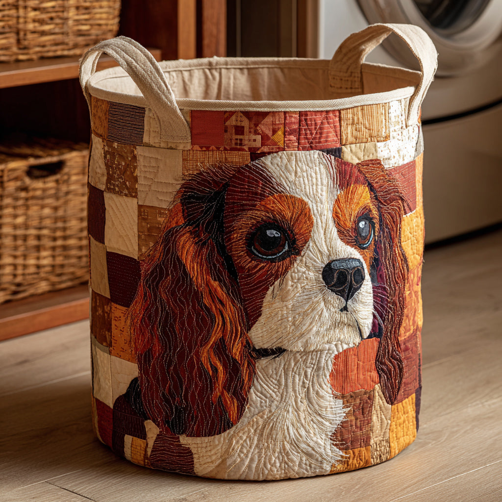 Cavalier Rustic Look Quilted Laundry Basket Beautiful Quilted Laundry Organizer Gift for Couples