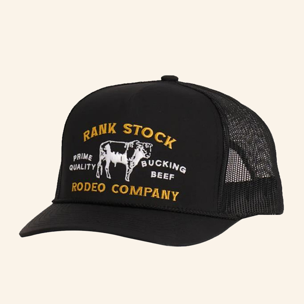 Cavender's Merch Hooey Black Rank Stock Rodeo Co Patch Mesh Cap Embroidered Gift For Him Cavender's Merch Hooey Black Rank Stock Rodeo Co Patch Mesh Cap Embroidered Gift For Him