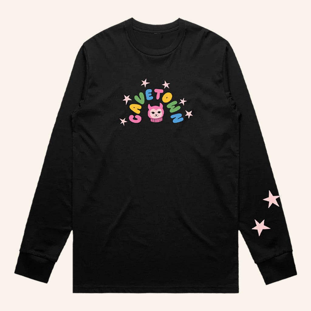 Cavetown Merch Rainbow Devil Cat Long Sleeve T-Shirt Gifts For Wife Cavetown Merch Rainbow Devil Cat Long Sleeve T-Shirt Gifts For Wife