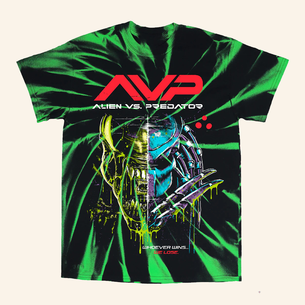 Cavity Colors Merch AVP Alien Vs Predator Showdown Tie Dye Shirt Gifts For Husband Cavity Colors Merch AVP Alien Vs Predator Showdown Tie Dye Shirt Gifts For Husband