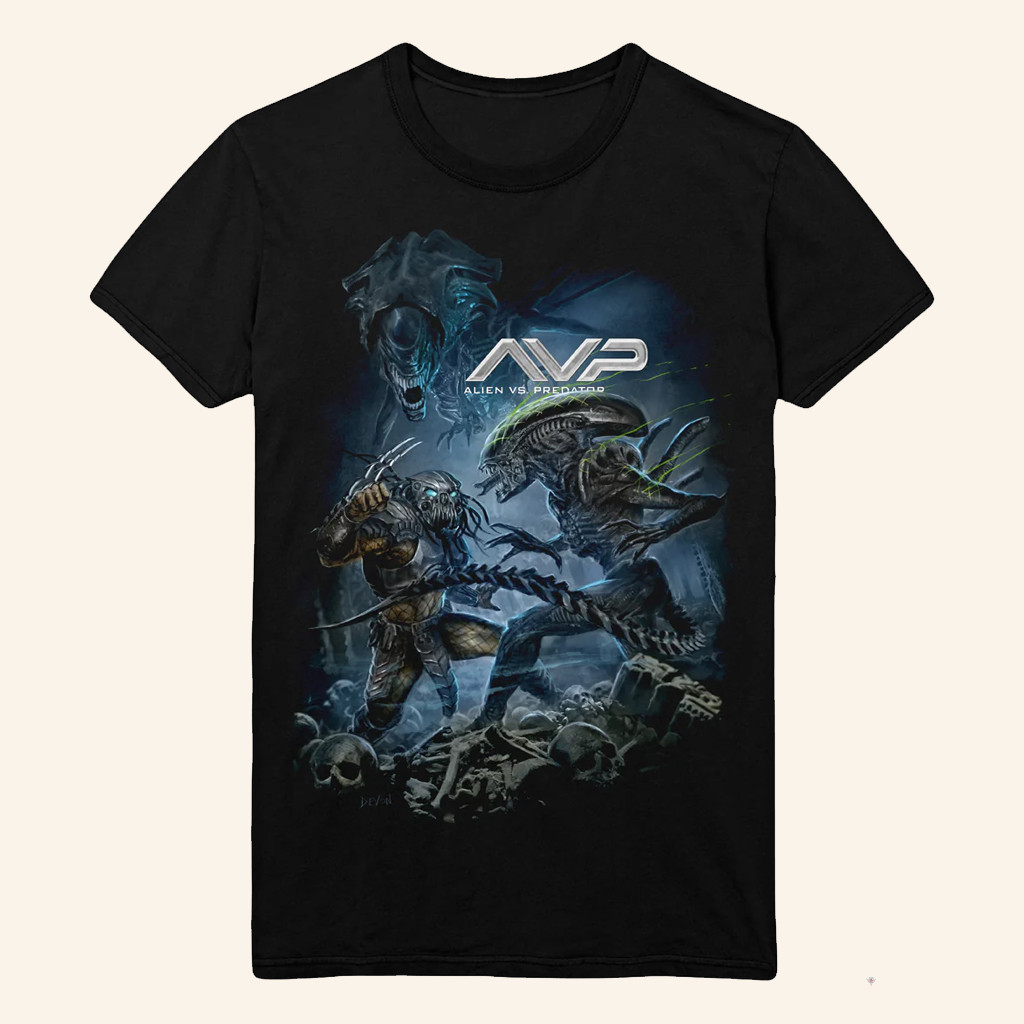 Cavity Colors Merch AVP Alien Vs Predator T-Shirt Gifts For Brothers