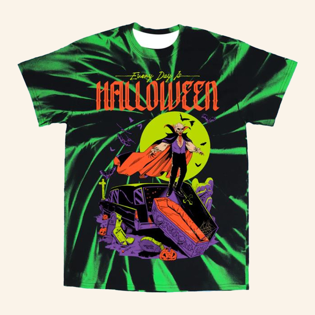 Cavitycolors Merch Every Day Is Halloween 2025 Tie Dye T-Shirt Gifts For Dudes Cavitycolors Merch Every Day Is Halloween 2025 Tie Dye T-Shirt Gifts For Dudes