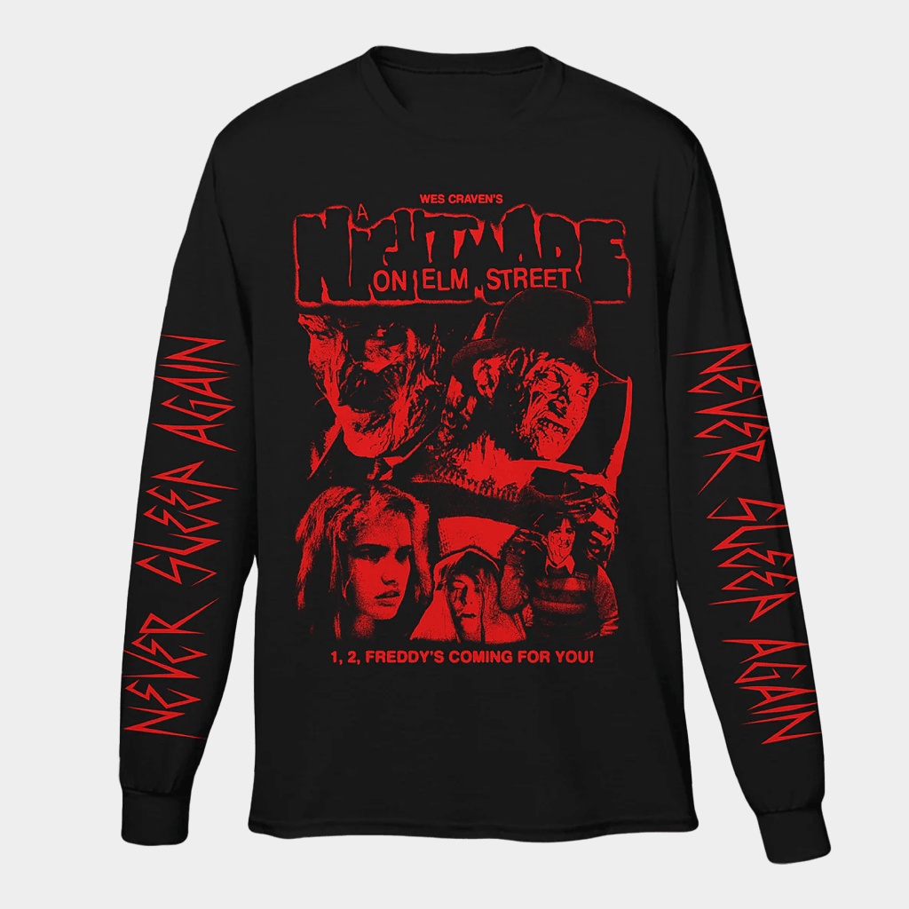 CavityColors Merch Freddy's Coming For You Long Sleeve Shirt Birthday Gift Ideas For Husband