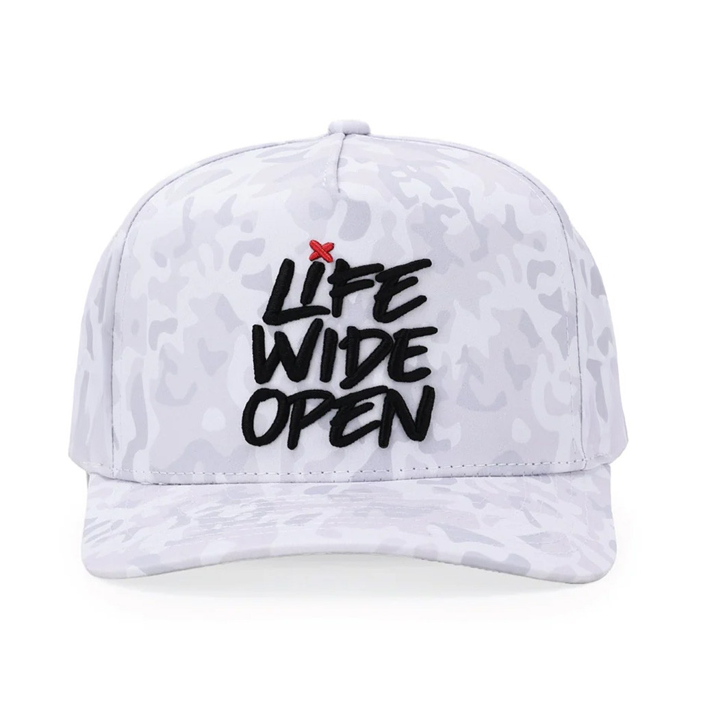 CboysTV Merch Life Wide Open White Camo Embroidered Hat Gifts For Brothers