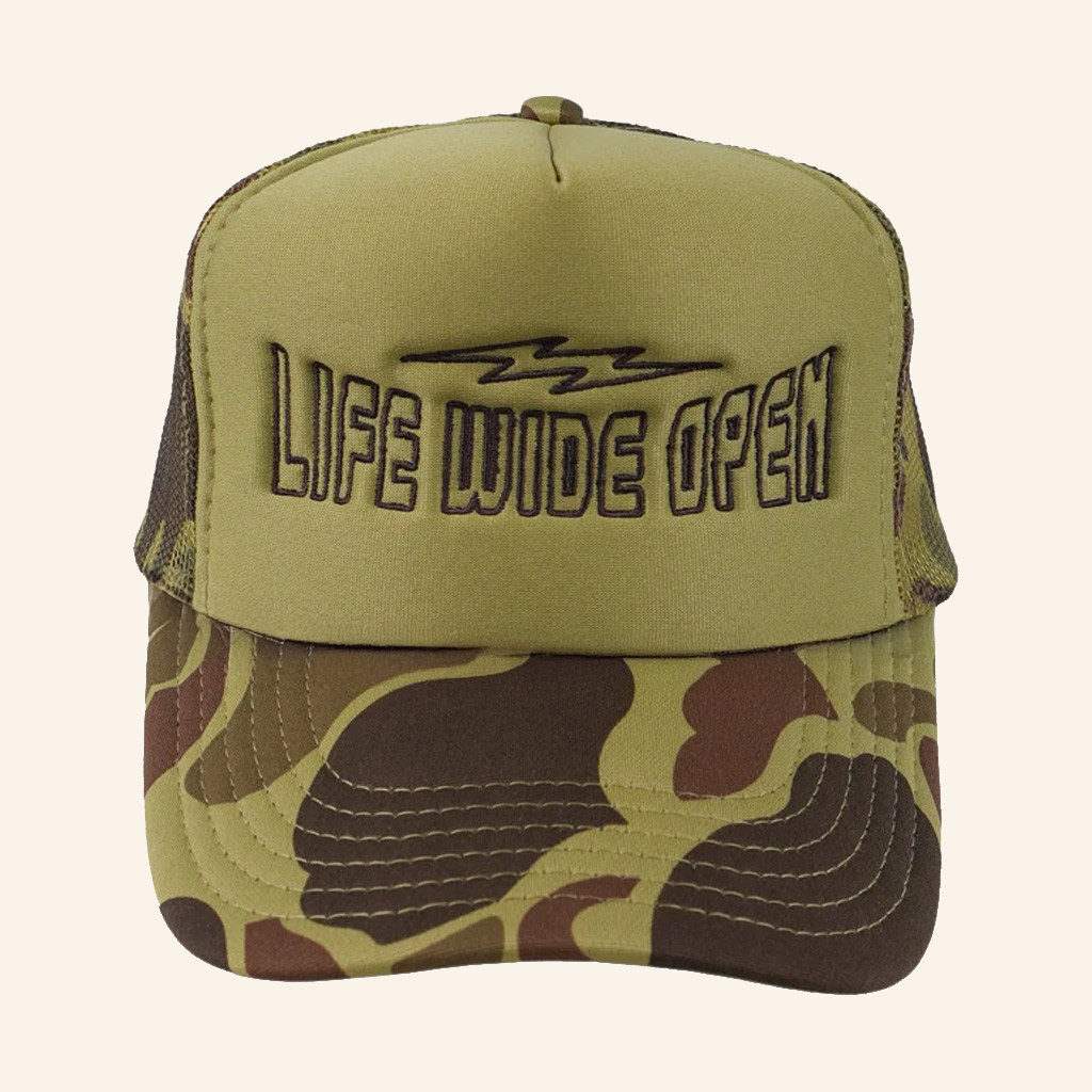 CBOYSTV Merch Ripper Duck Camo Trucker Hat Life Wide Open Embroidered Hat Best Gifts For Dad