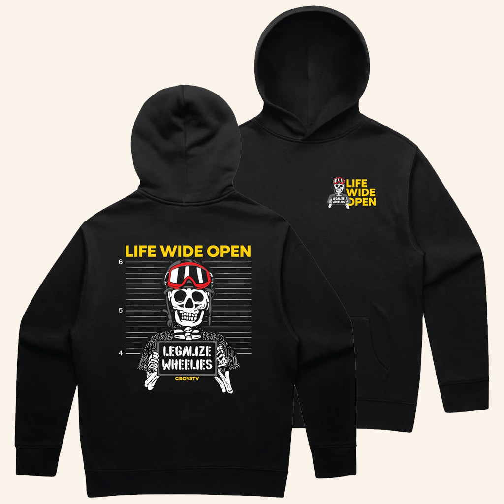 CboysTV Merch Skeleton Mugshot Hoodie Legalize Wheelies Hoodie Gifts For Him