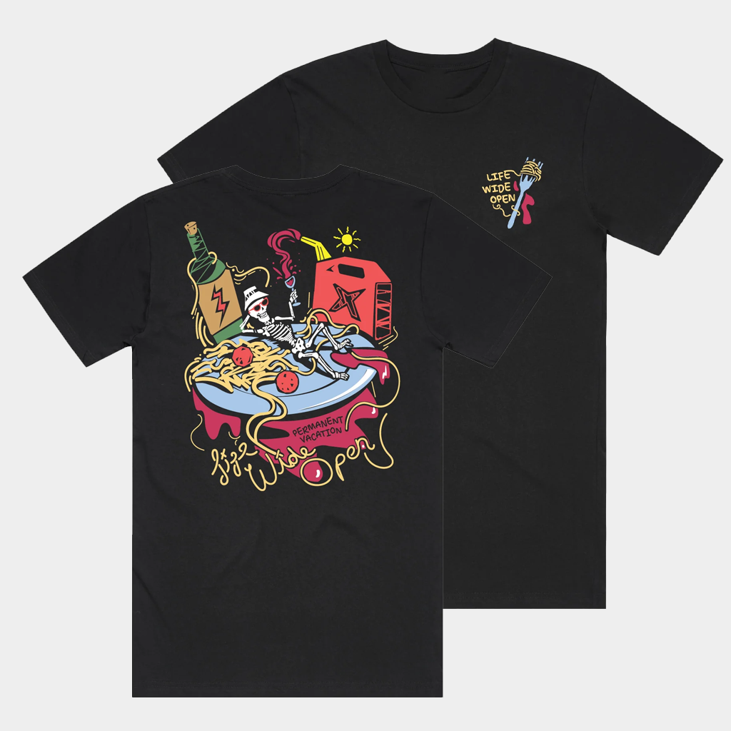 Cboystv Merch Spaghetti Night T-Shirt Life Wide Open Cboystv Shirt Present For Husband