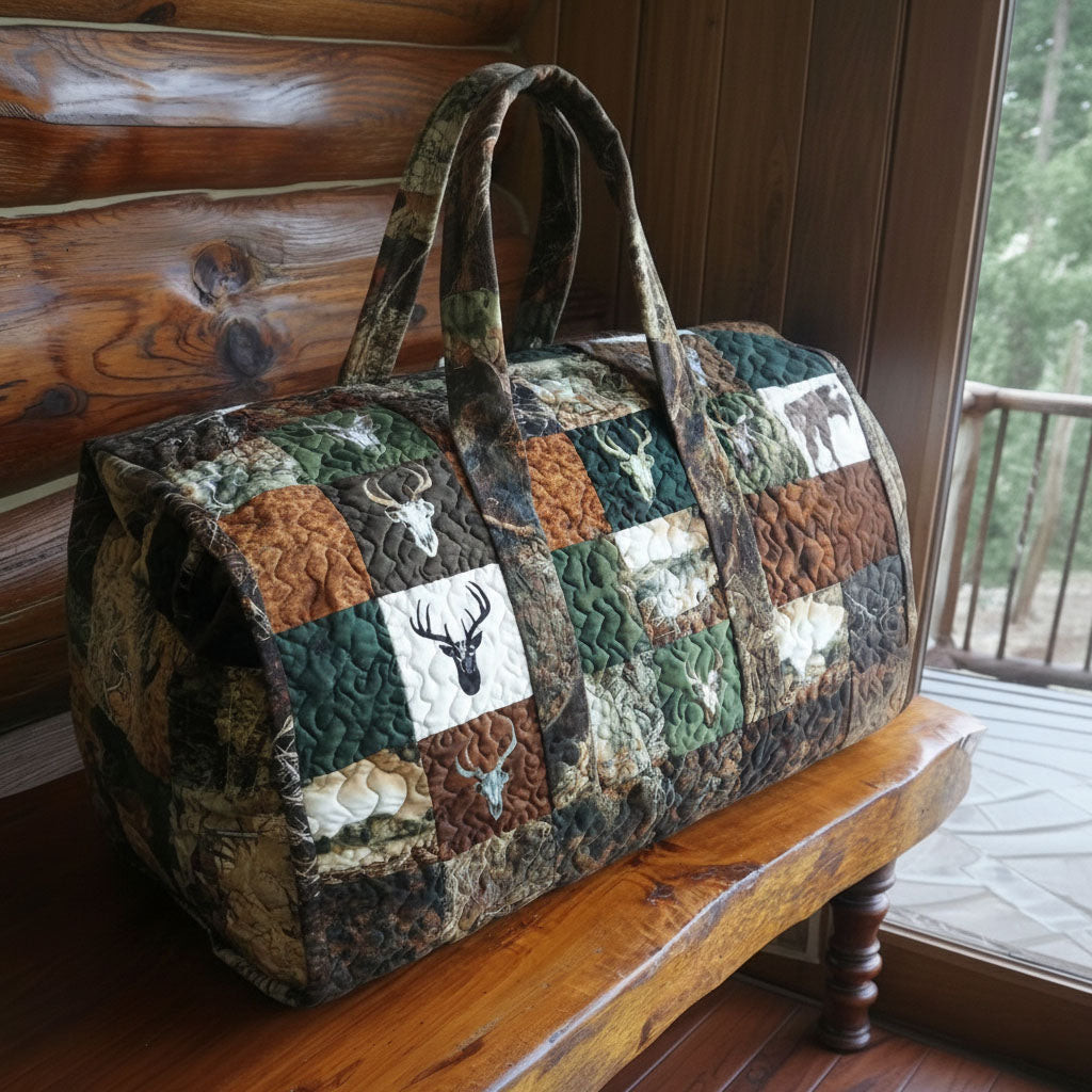 Cedar Hollow Trail Quilted Duffle Bag Western Nature Travel Bag Best Gift For Trail Lovers Camping Outdoor