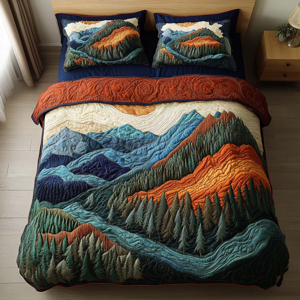 Cedar Ridge Quilted Bedding Set Bed Decorations Gift Ideas For Nature Lovers