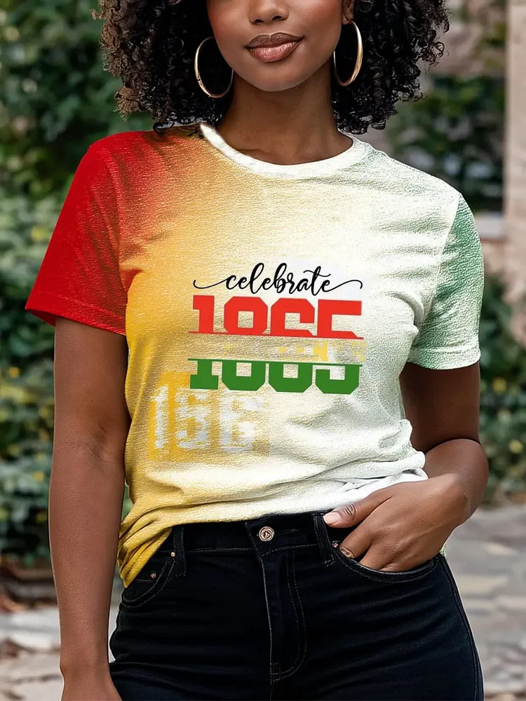 Celebrate 1865 T-Shirt Juneteenth Commemorative Clothing Gift For Mother's Day