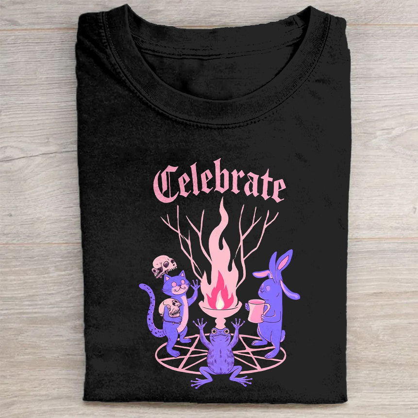 Celebrate Campfire Graphic T-Shirt Outdoor Lovers Merch Best Gift For Camping Fans