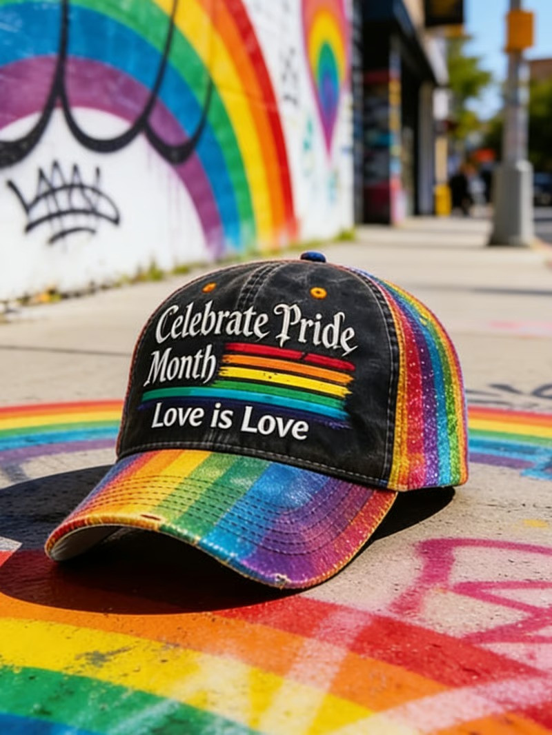 Celebrate Pride Month Love Is Love Baseball Cap LGBT Pride Month Hat Gift For Supporters