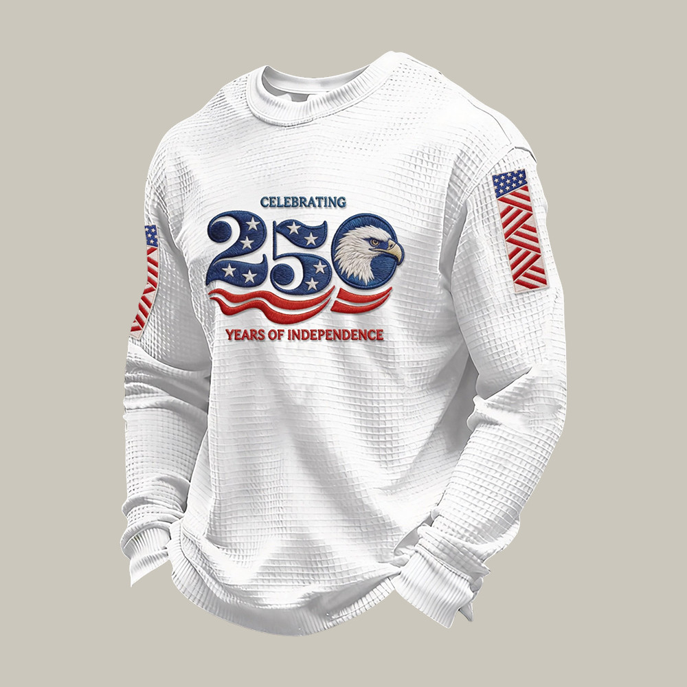 Celebrating 250 Years Of Independence Long Sleeve Shirt 4th Of July Apparel Gift For Him