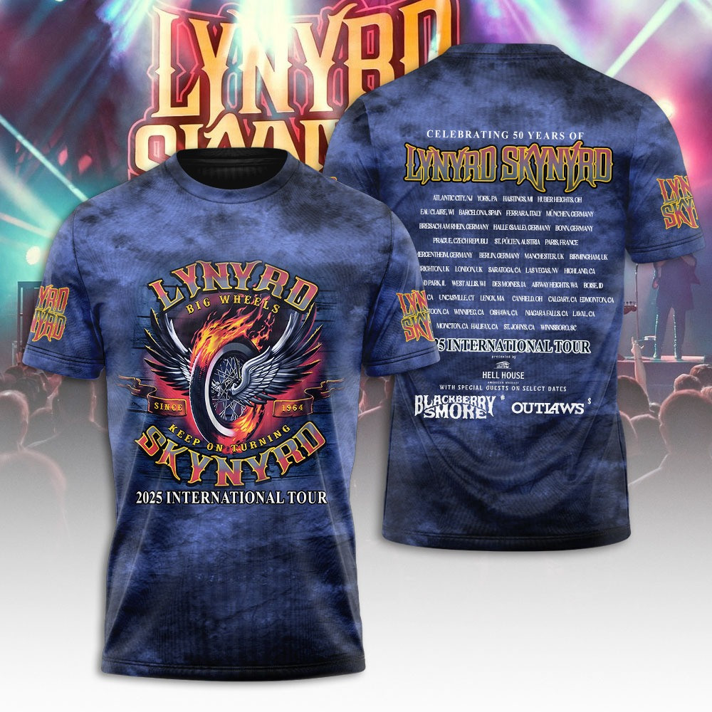 Celebrating 50 Years Of Lynyrd Skynyrd T-Shirt Gifts For Rock band Fans