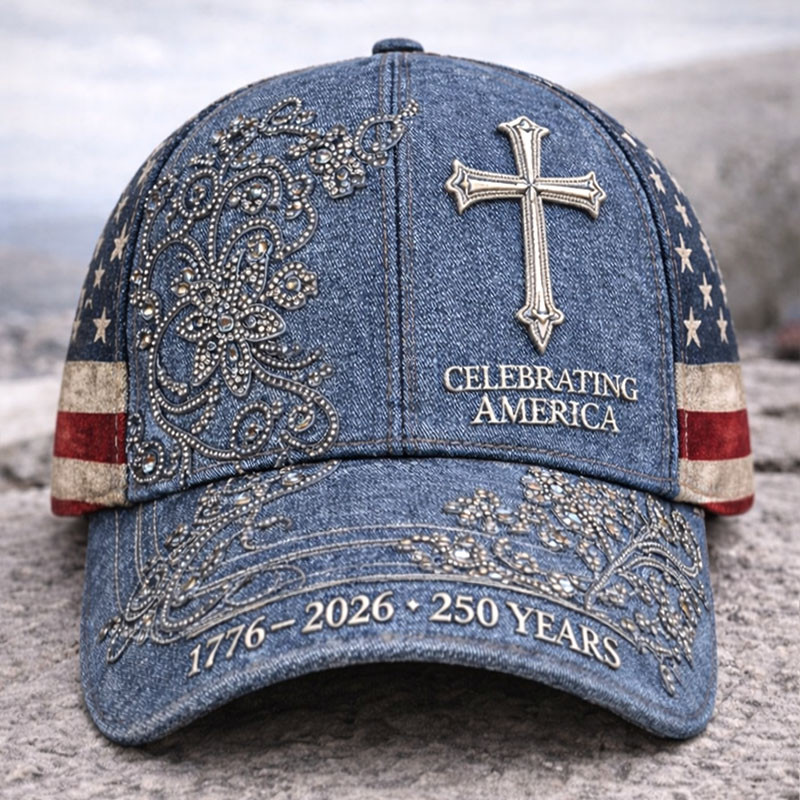 Celebrating America 1776 2026 250 Years Hat Faith Based Baseball Cap Gift Ideas